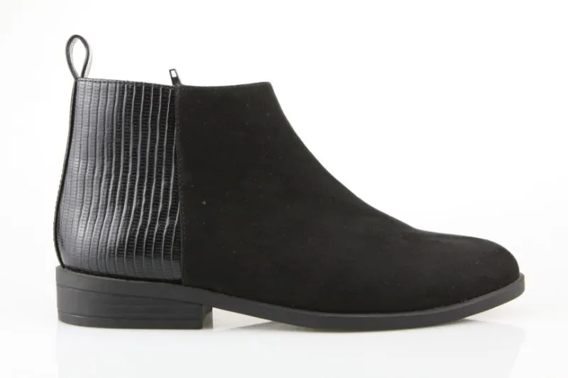 Black Suede Chelsea Boot