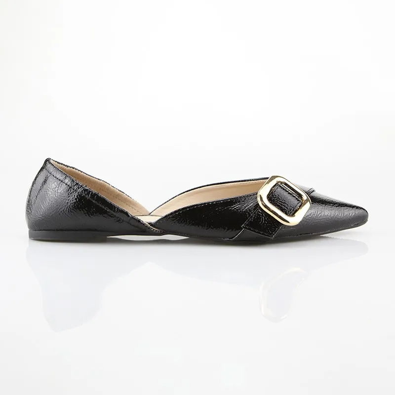 Pointed Flat Loafers Womens
